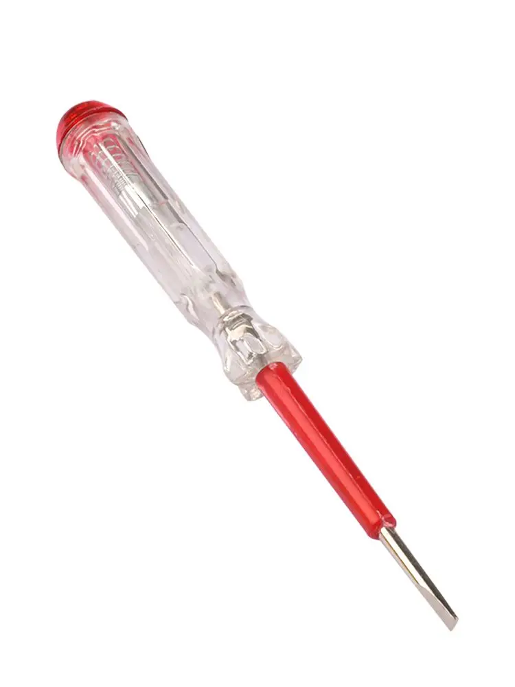 100-500V Test Pen Portable Flat Screwdriver Electric Tool Hand Tool LED Voltage Tester Multipurpose