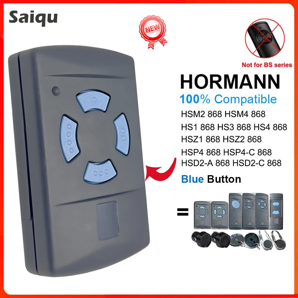 Hormann 868MHZ Remote Control HORMANN HSZ2 HSP4C HS1 HS2 HS4 HSZ1 HSM2 HSM4 HSE2 HSE4 Gate Opener