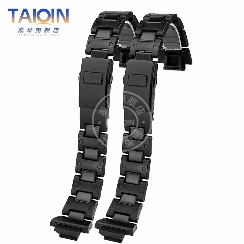 Black plastic steel watchband High quality men's watch strap For Casio G-SHOCK DW5600 GW-M5610