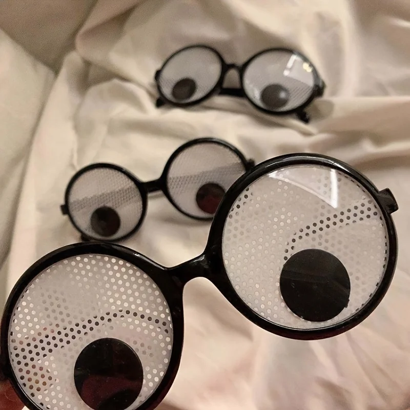 Funny Costume Glasses Wiggle Eyes Glasses Novelty Shades Funny Glasses Accessories for Christmas