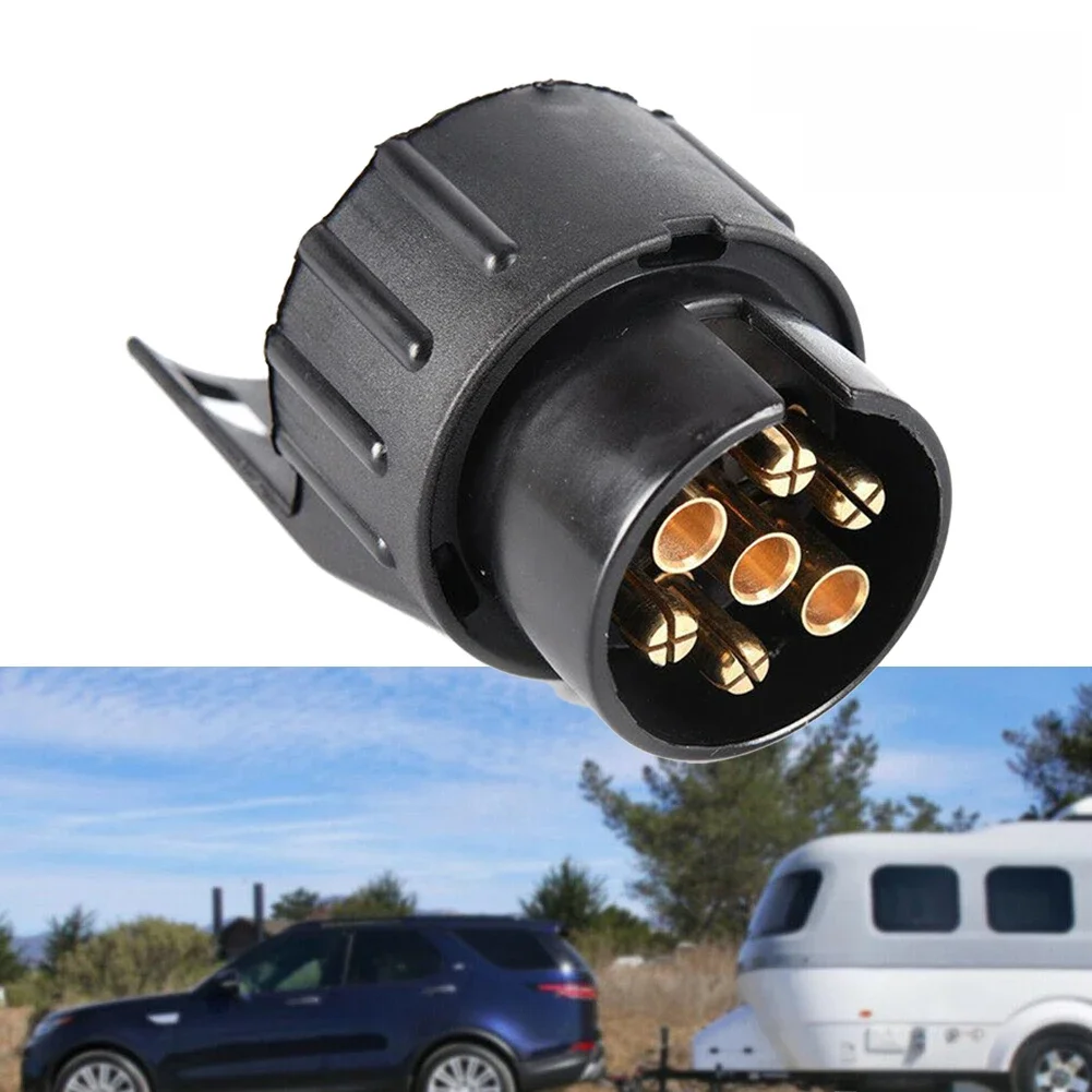 7 Pin To 13 Pin Plug Adapter Trailer Connector 12V Towbar Towing Waterproof Plugs Socket Adapter Car
