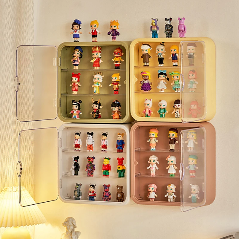 Blind Box Storage Display Stand Wall-mounted Wall Cabinet Transparent Doll Doll Dust Proof Hand