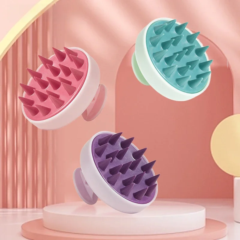 Silicone Shampoo Scalp Hair Massager Head Body Scalp Massage Brush Scalp Massage Brush Comb Magic