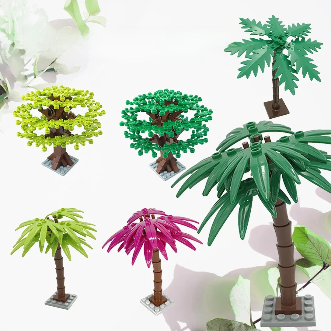 1pc Palm Tree Building Blocks Toy: Creative Plant Ornament for Kids - A Perfect Gift!