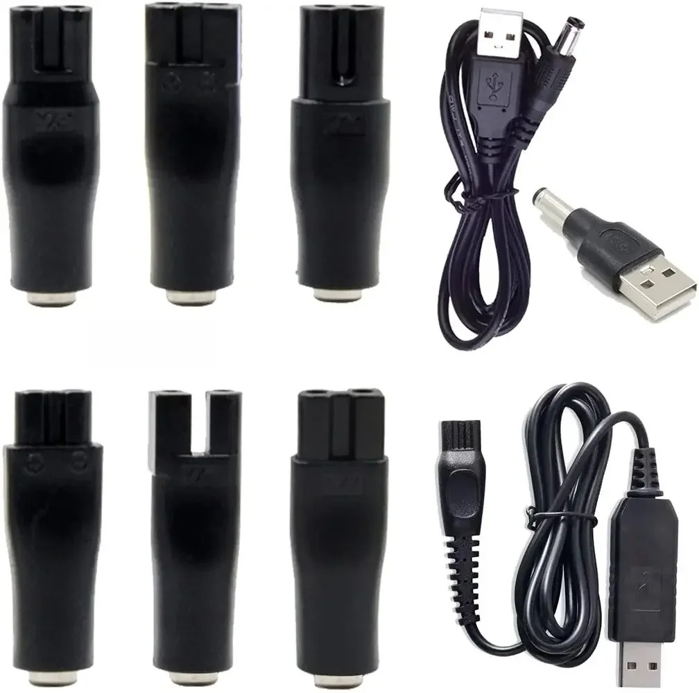 Universal 8 PCS Power Cord 5V Replacement Charger USB Adapter Suitable for All Kinds of Electric