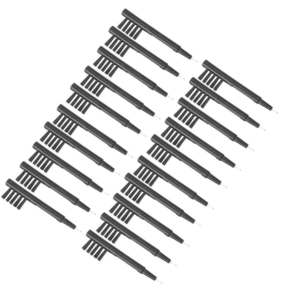 20pcs Hearing Amplifier Cleaning Brushes with Wax Loop Magnet Hearing Aid Brush Set Accessory for