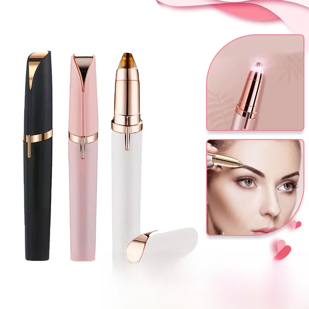 Electric Eyebrow Trimmer Women's Shaver Portable Mini Hair Remover Eyebrow Shaper Shaver Body Face