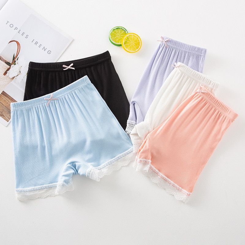 1pc Cotton Girls Short Safety Pants Top Quality Kids Pants Underwear Children Summer Cute Shorts Underpants for 3-11 Years Old