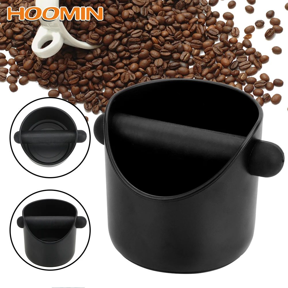 HOOMIN Coffee Grind Knock Box Espresso Grounds Container Anti Slip Coffee Grind Dump Bin Cafe