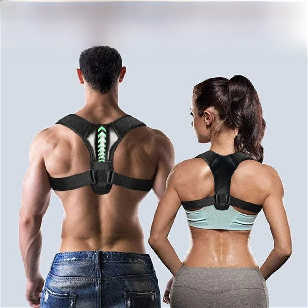Adjustable Back Shoulder Posture Corrector Belt Clavicle Spine Support Reshape Your Body Home Office