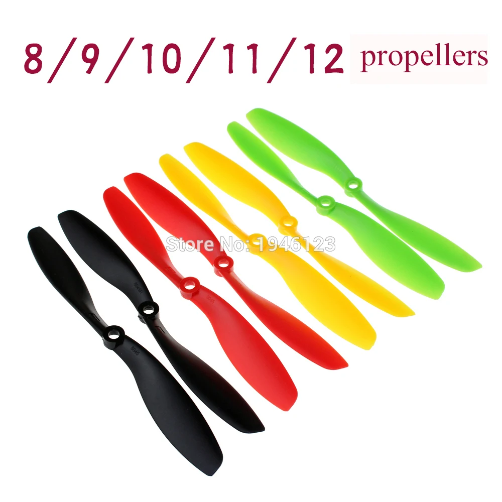 5 Pairs/10pcs Random Colors FT 8x4.5 8045/9x4.7 9047/12x4.5 1245 CW CCW Propeller Props For RC FPV