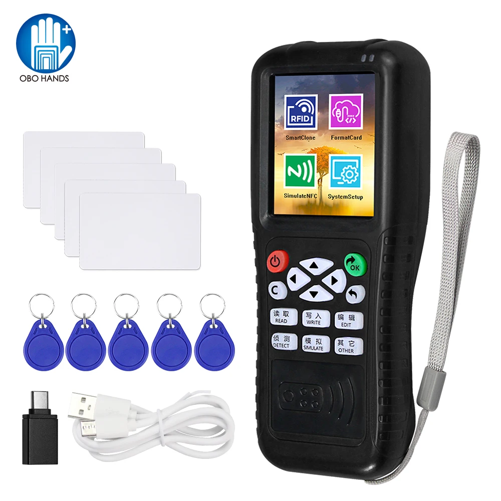 2023 New iCopy RFID Copier Duplicator NFC Smart Card Reader Writer APP Decoding 125KHz 13.56MHz USB