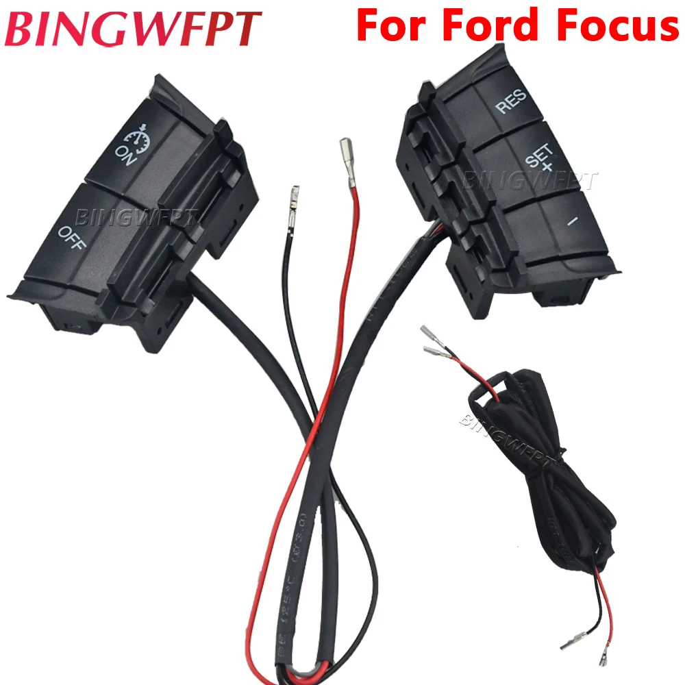 Car Cruise Control Switch Speed Control System With Cable For Ford Focus 2005-2011 Multifunction
