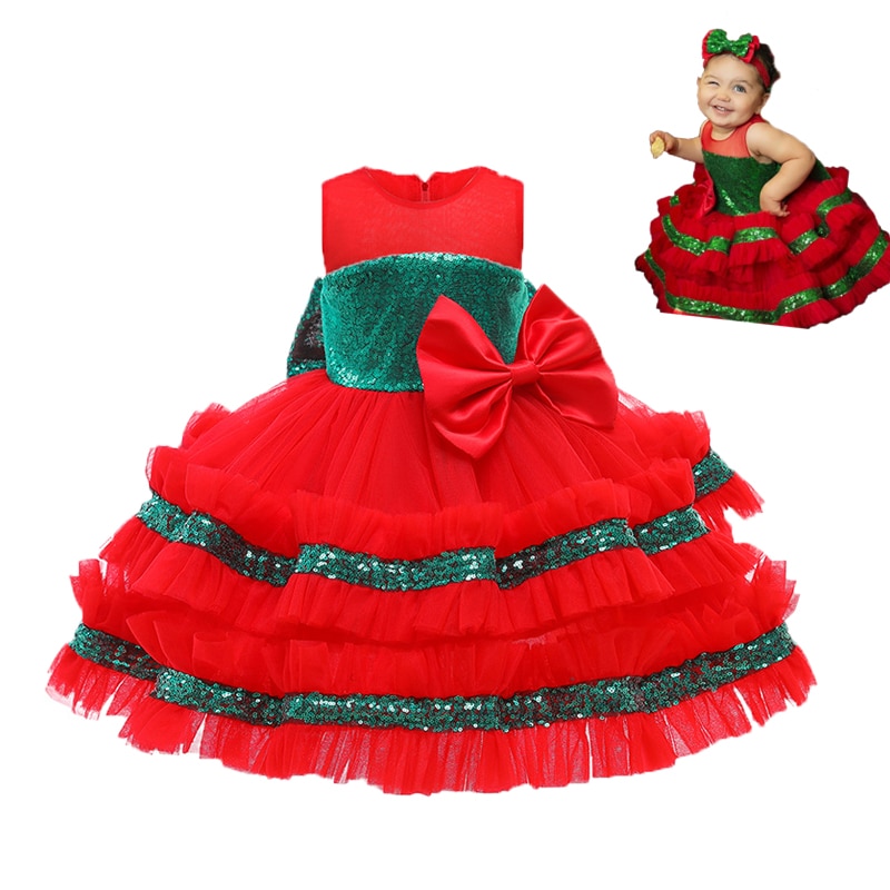 Children Cosplay Costume Baby Girls Summer Sleeveless Princess Puffy Dress Kids Christmas Perform Dress Children Halloween Cloth