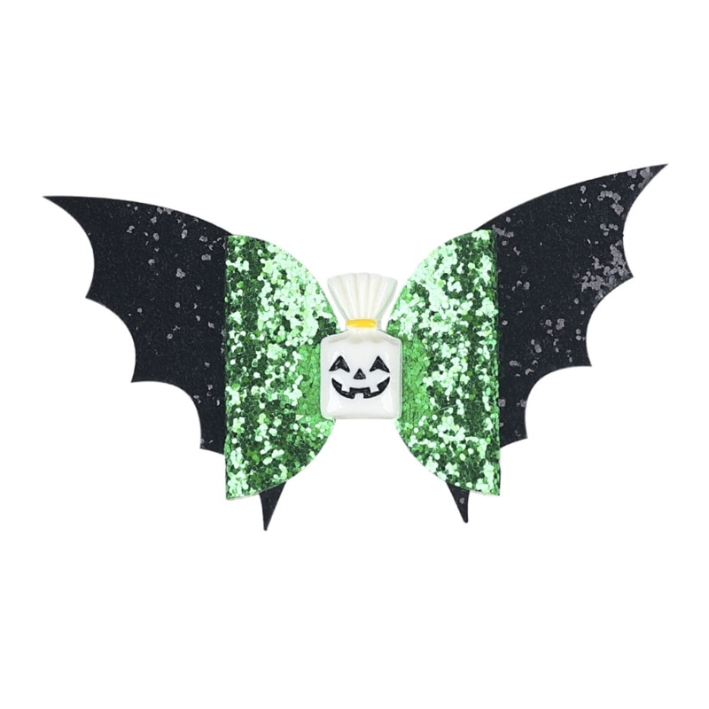 Halloween Hair Bows Clip Bat Wing Boutique Clip Halloween Barrette Accessories