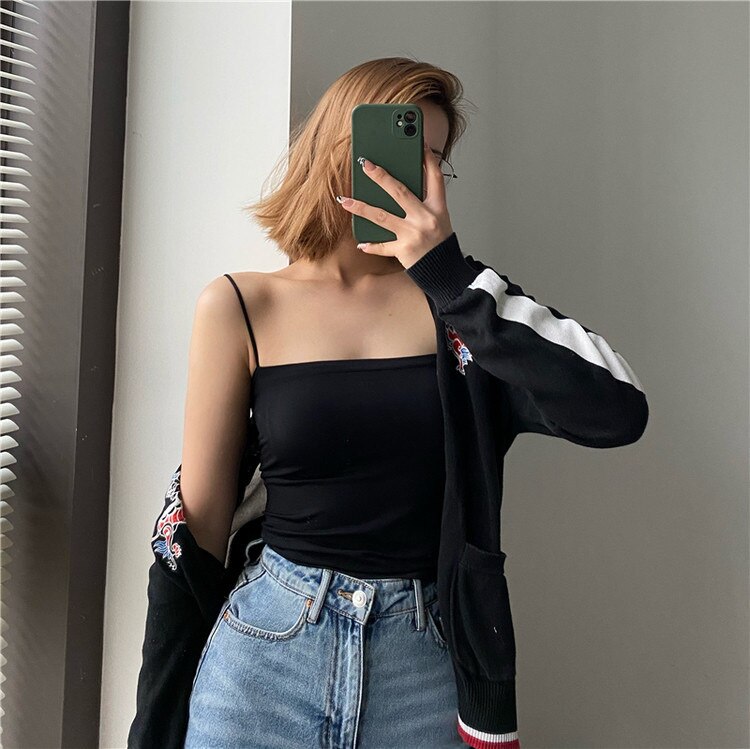 2023 Summer New Ice Silk Non-traceable Breathable Comfortable Latex Chest Pad Fixing Cup Outside Wear Bottom Sports
