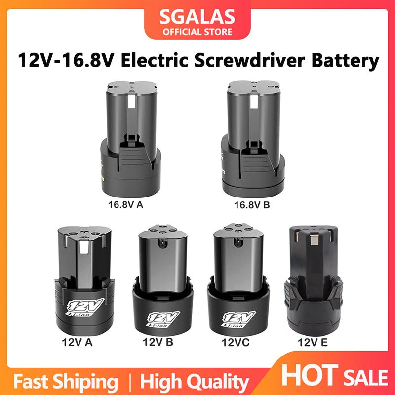 12V 16.8V Universal Rechargeable Electric Drill Lithium Battery For Cordless Electric Screwdriver Power Tools