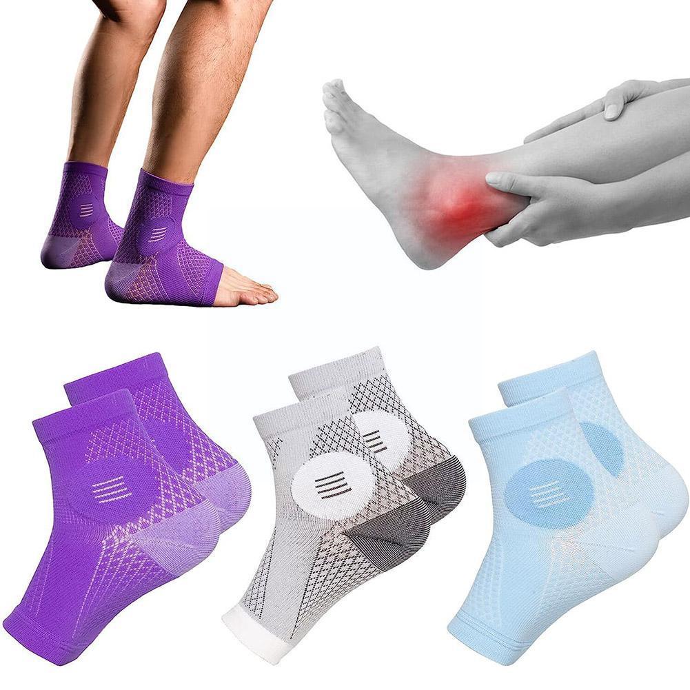 1Pair Neuropathy Socks Ankle Compression Socks Men Women Soothe Socks for Ankle Brace Plantar Fasciitis Pain Relief U8O5