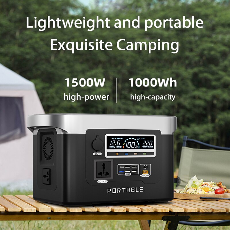 Outdoor mobile power supply 220V portable power station suitable for outdoor camping, self driving, and travel stalls