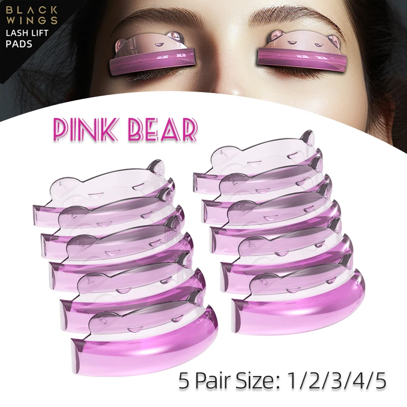 The Bear 5Sizes Eyelash Perming Curler Lift Pads Eyelash Perm Pads Rods For LashLift Silicone For