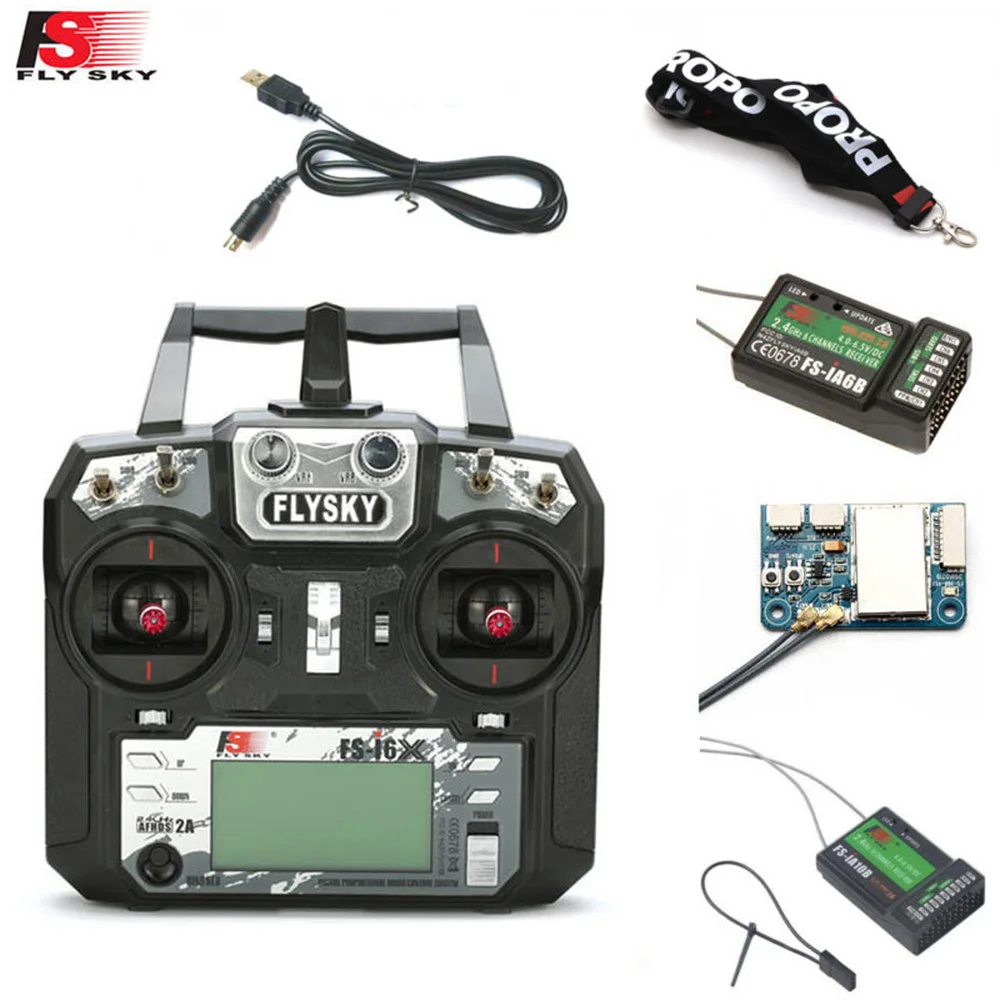 FLYSKY FS-i6X FS i6X 10CH 2.4GHz AFHDS 2A RC Transmitter With X6B iA6B A8S iA10B iA6 Receiver for RC