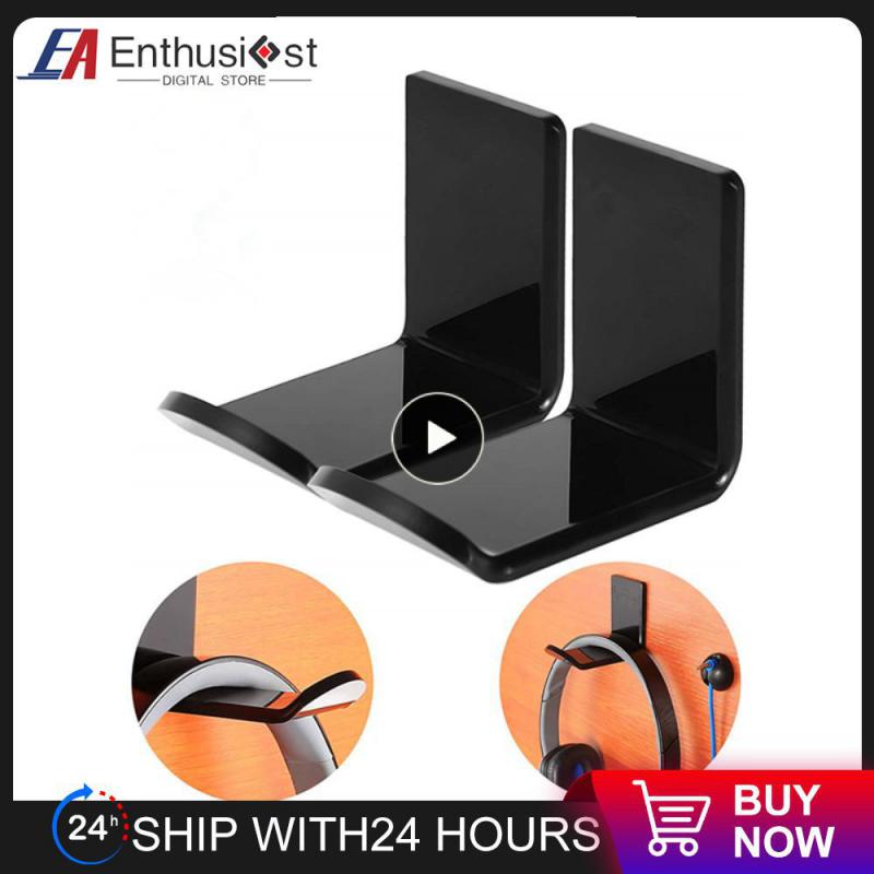 2/4/6PCS Desktop Game Earphone Holder Portable Black Gaming Headphone Stand Universal Creative Display Rack For Offices Rooms