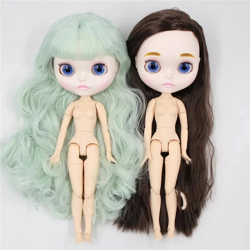 ICY DBS Blyth doll 1/6 bjd joint body white skin matte face nude doll anime toy smiling face doll