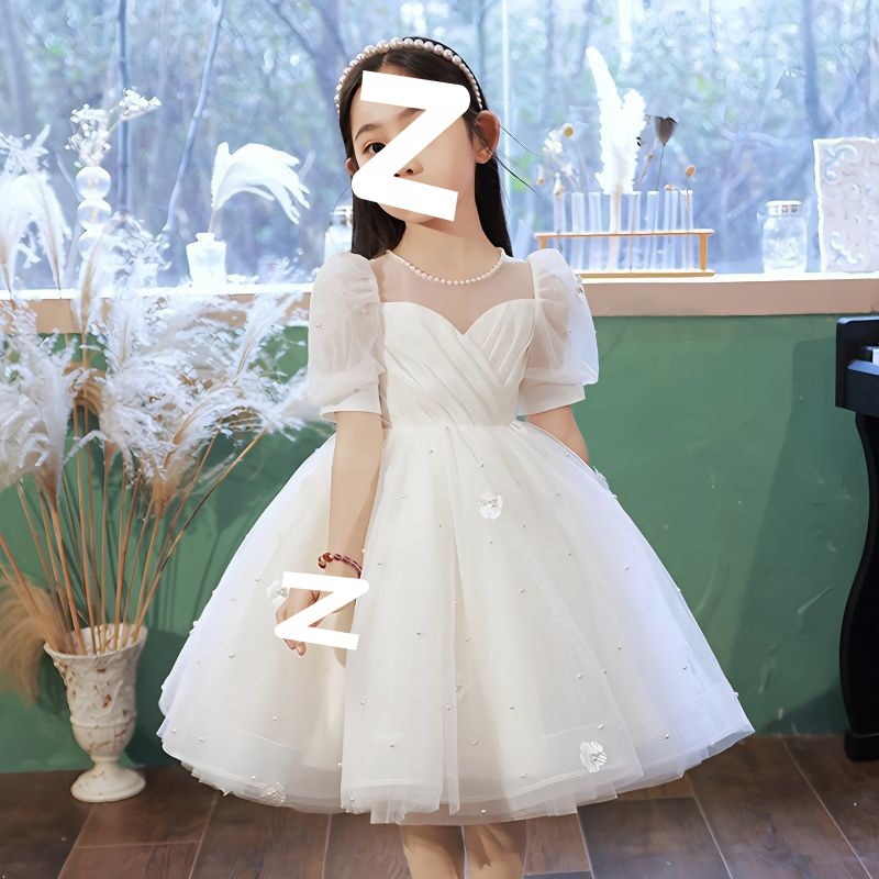 girl dress piano performance dress party wedding girl princess dress