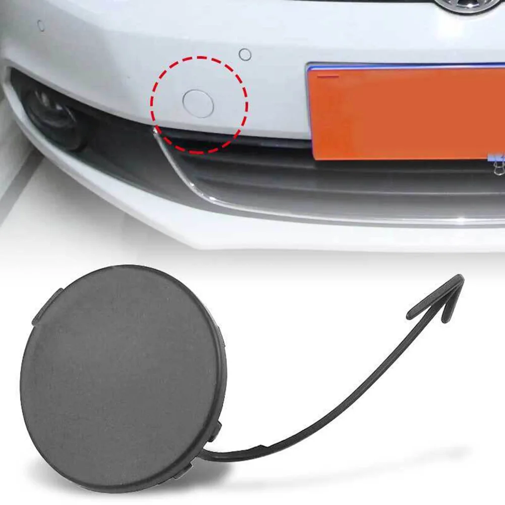 1Pcs Front Bumper Tow Hook Eye Cover Cap For Jetta MK6 2011-2014 Car Bumper Towing Cap Unpainted