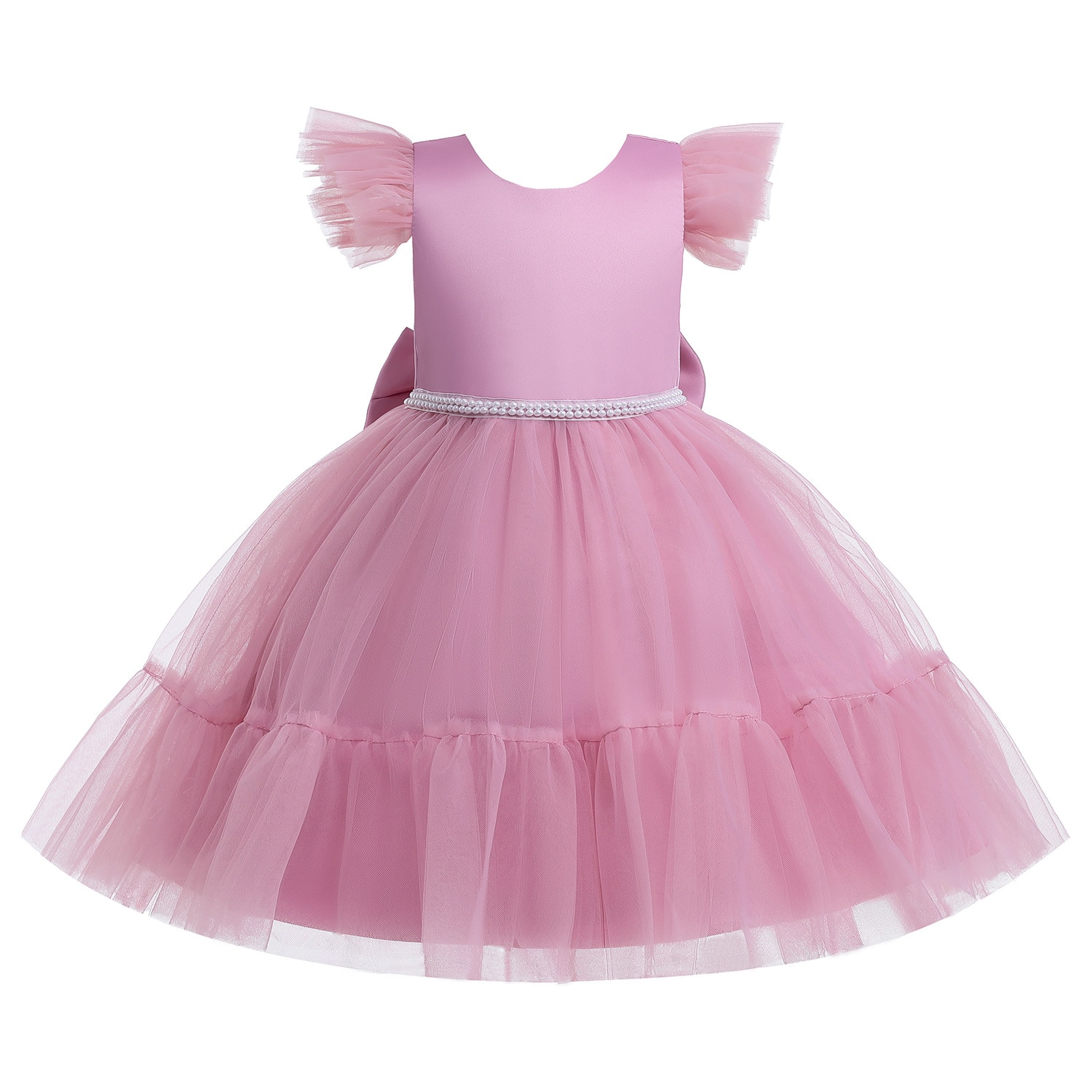 Flower Girls Princess Dress Children Birthday Party Ball Gown Piano Performance Costume Formal Wedding Evening Clothes 4-13 Year