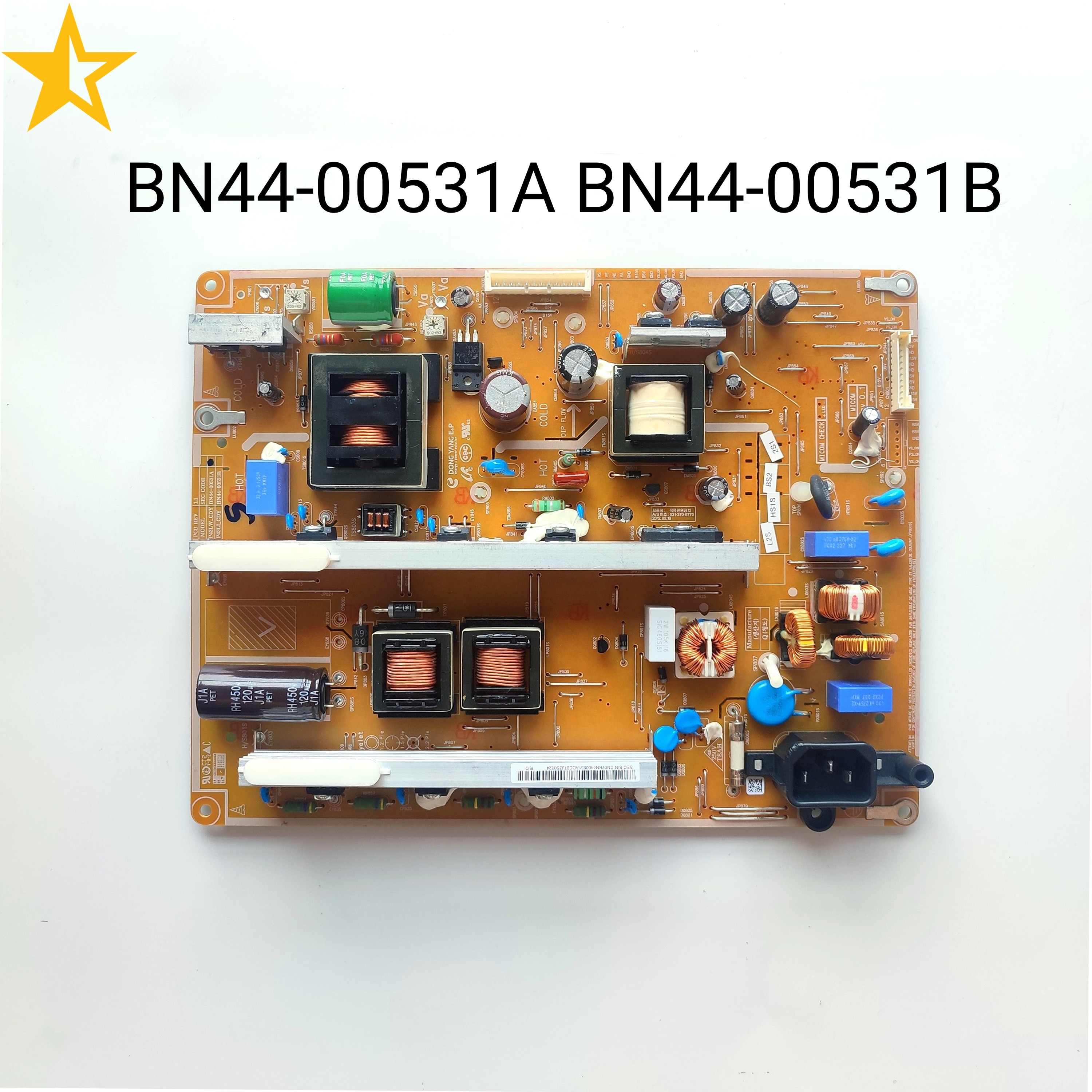 Original Power Supply Board BN44-00531A BN44-00531B P43LW_CDY P43LI_CDY For Samsung PN43E400 PL43E400U1G PS43E400U1R TV Parts