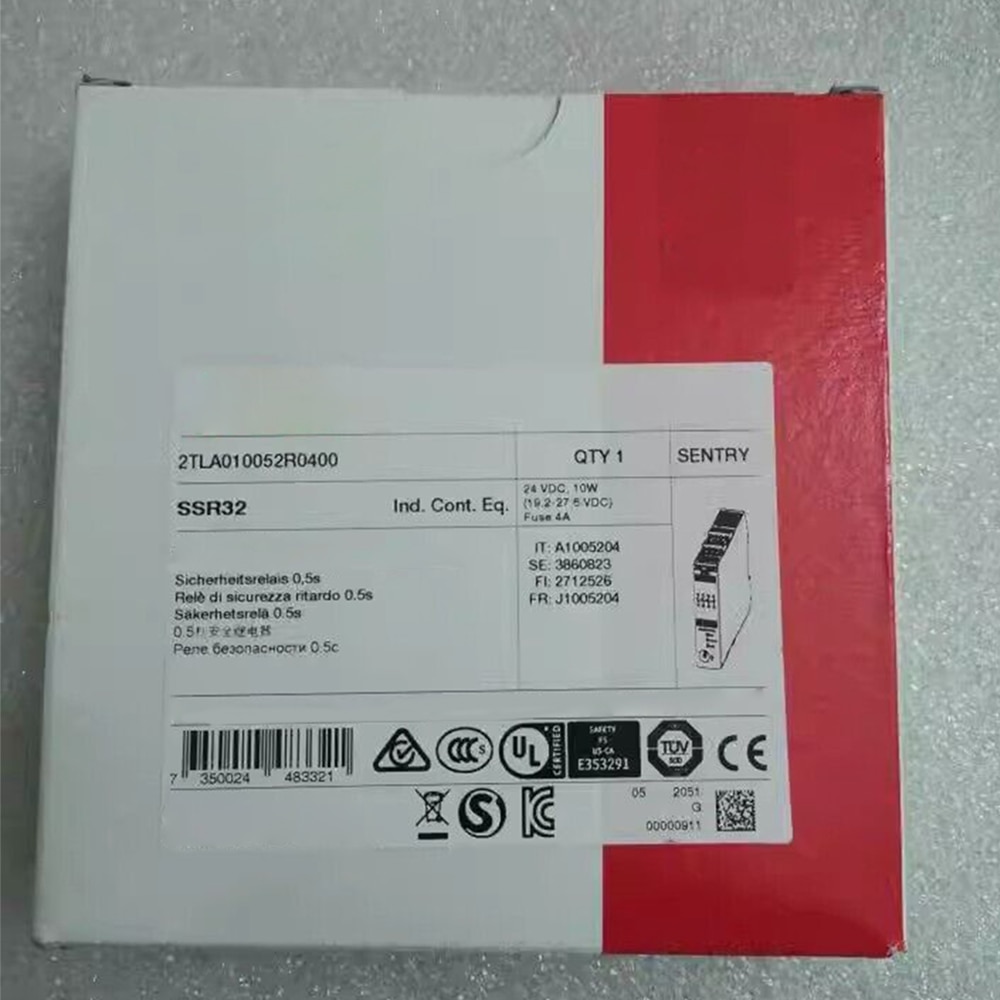 New for ABB SSR32 2TLA010052R0400 24V Safety Relay Module in Box