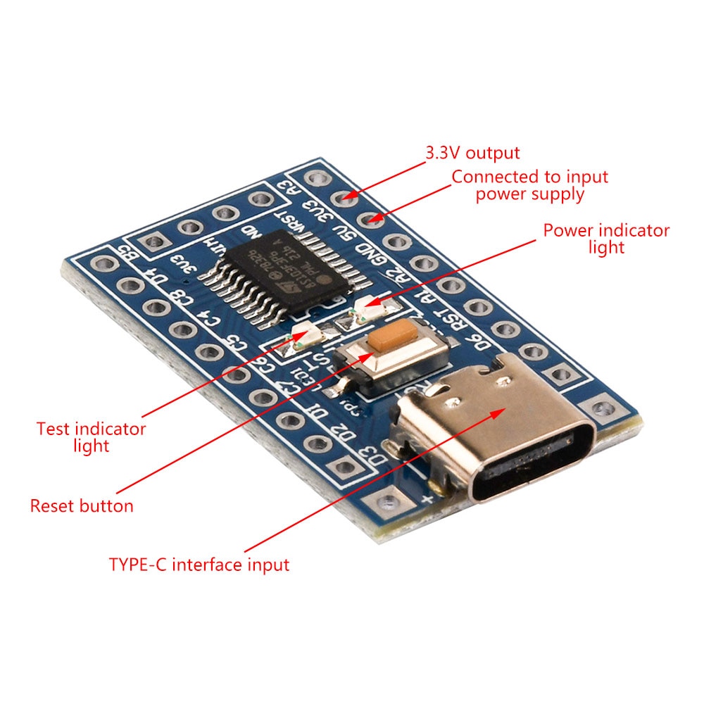 Type-C STM8S103F3P6 STM8S003F3P6 ARM Minimum System Development Board Module for Arduino Minimum Core Board