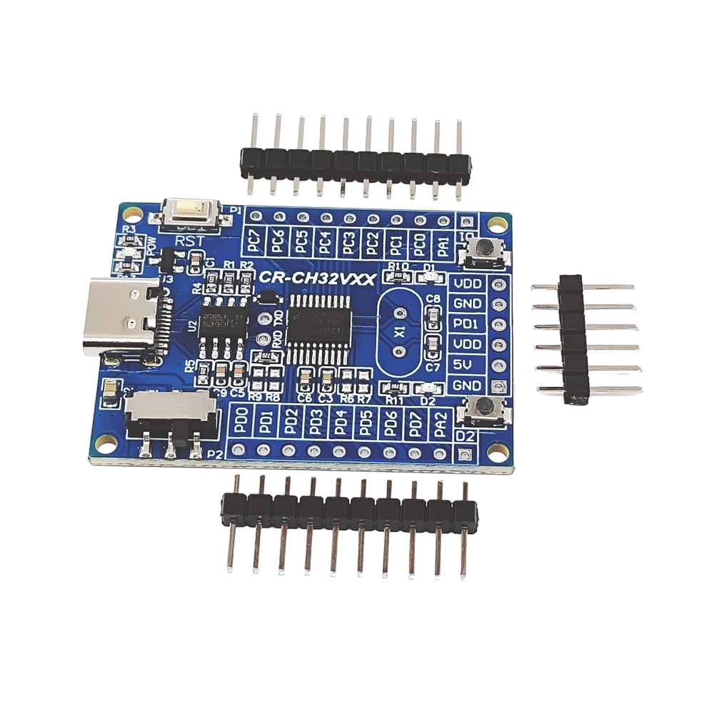 48MHz CH32V003 Development Board Minimum System Board Core Board Type-C USB Interface Development Panels Kit 3.3V 5V