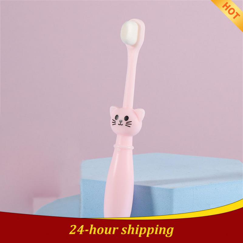 1~10PCS Baby Toothbrush Cute Cat Manual Soft Silicone Bristles Cute Toothbrush Kid Care Toothbrush Childrens Toothbrush