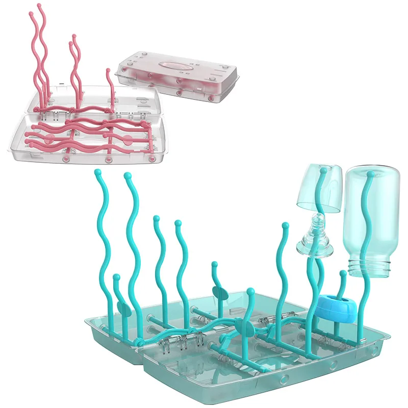 Drying Rack Tree Storage Nipple Shelf Baby Pacifier Feeding Cup Holder Baby Bottle Cleaning Dryer