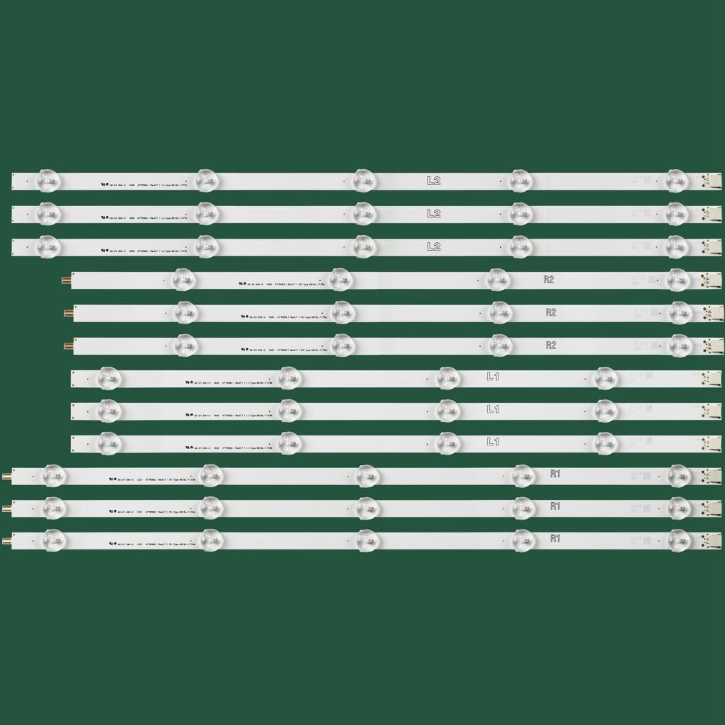 12pcs x 47" LED Backlight Strips for LG 47LA615S-ZA 47LN5707 47LN5130 47LP631H 47WL30MS LC470DUE-SFU4 6916L-1359A 6916L-136