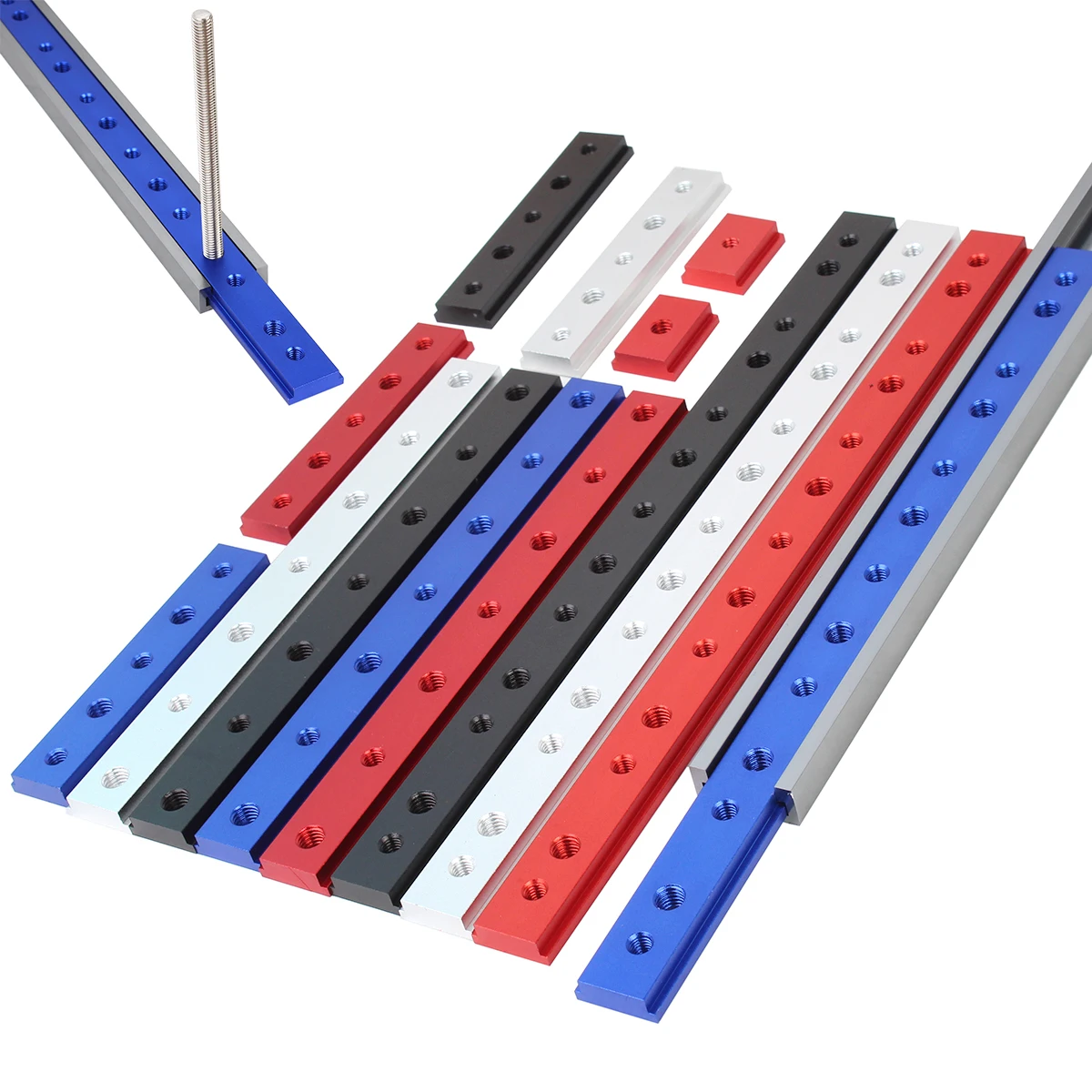 1Pc T-Slider for T-Slot  M6/M8 T-Track Slider Sliding Nut Aluminum Alloy T Slot Nut for Woodworking
