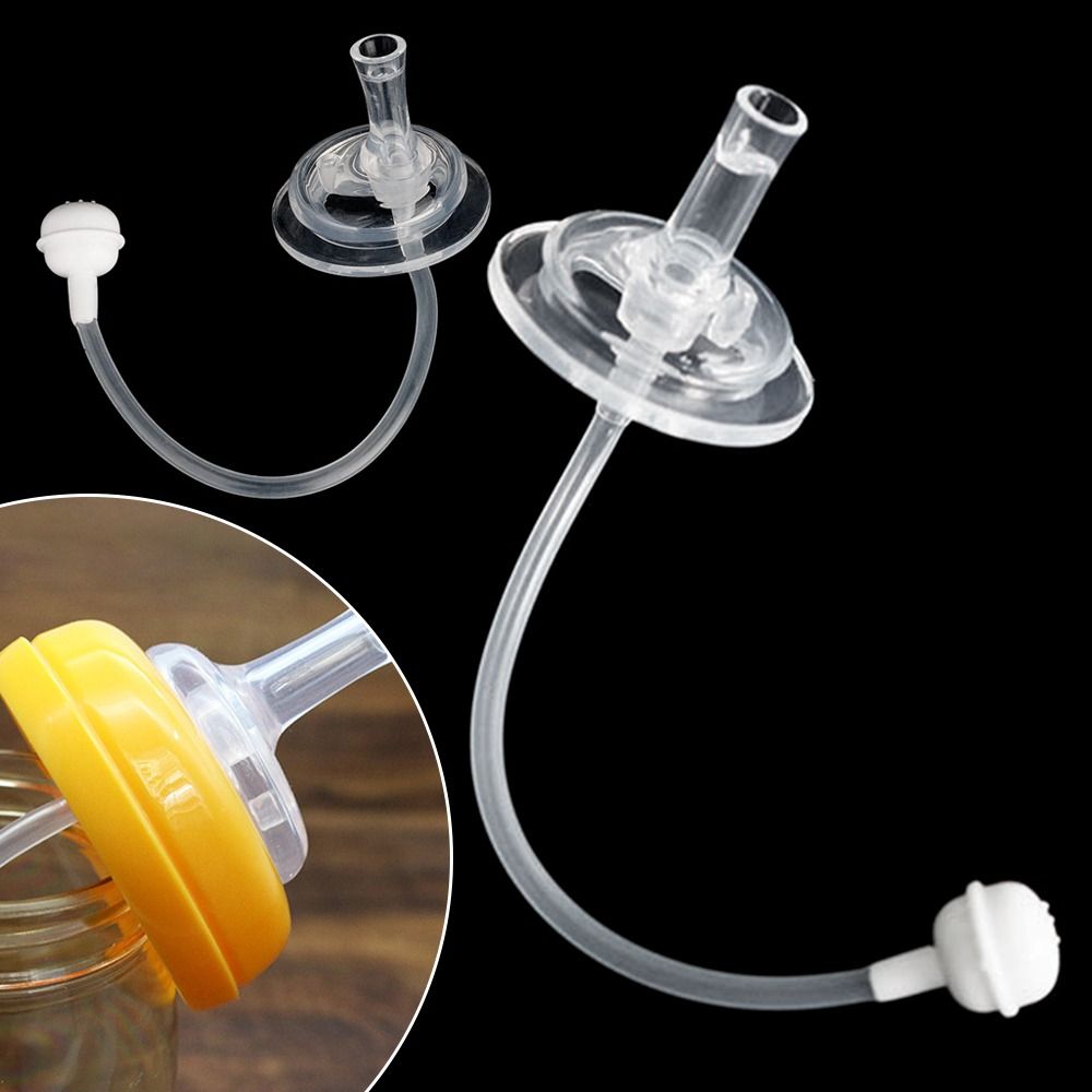 3pcs Durable Food Grade Silicone Suck Exercise Cup Straws Infant Pipette Feeding Accessories Baby Bottle Straw