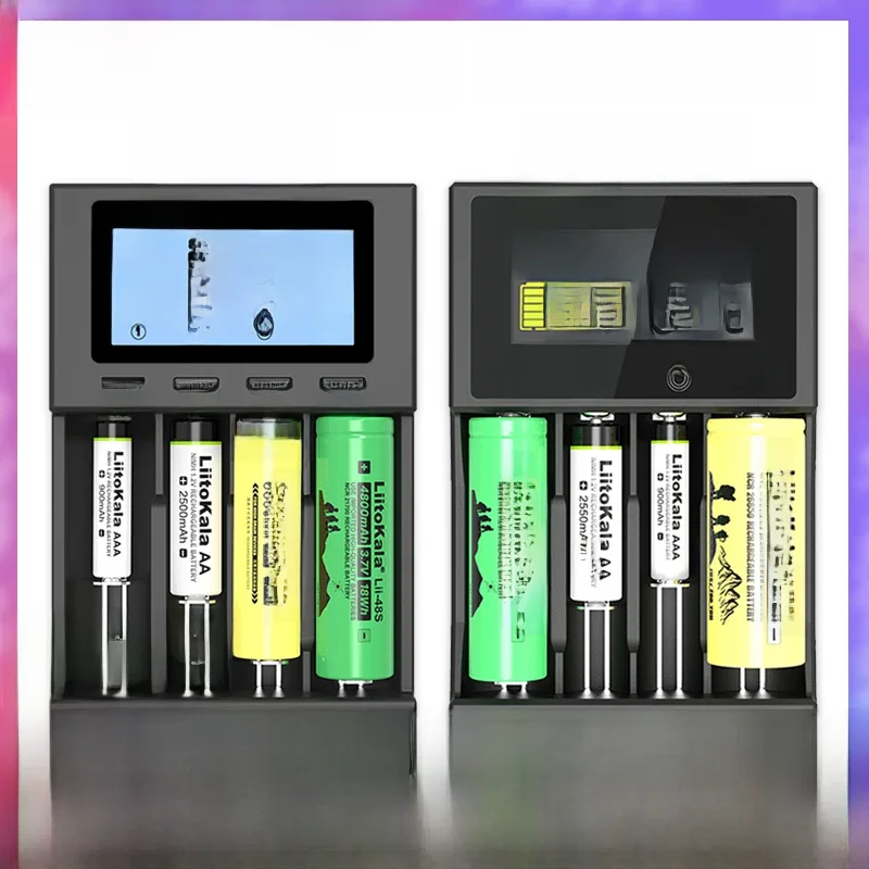 LiitoKala Lii-M4S Lii-M4 Rechargeable Battery Charger 3.7V 18650 26650 21700 18500 Lithium-ion 1.2V
