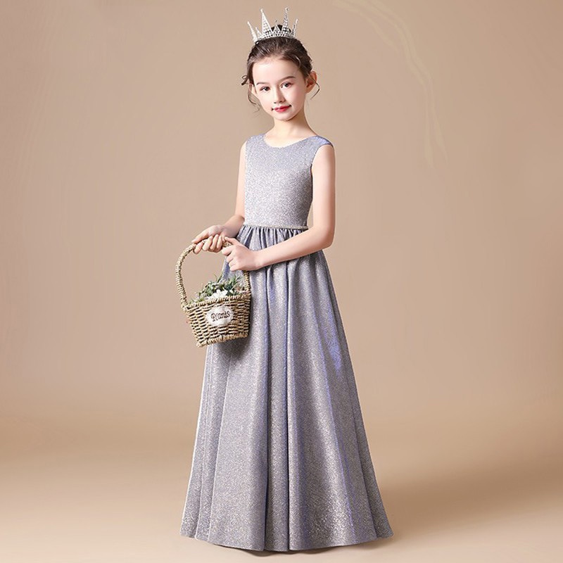 Girls Party Dress Kid's Elegant Long Princess Evening Gown Wedding Event Piano Performance Clothes graduation dresses for g