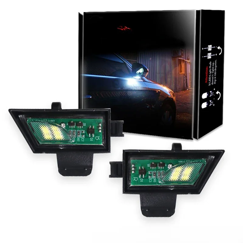 2Pcs No Error Car LED Side Under Mirror Lamps Puddle Light For Volkswagen VW Golf 7 MK7 Variant GTI