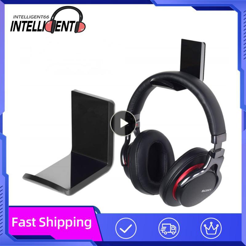 2/4/6PCS Portable Headphone Office Hanger Desktop Black Gaming Headphone Stand Creative Multifunctional Display Rack