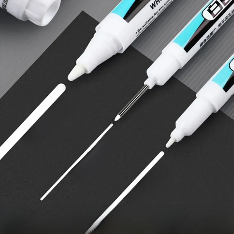 1/3Pcs Oily White Marker Pen Graffiti Pens Waterproof Permanent Gel Pencil Tire Painting Notebook