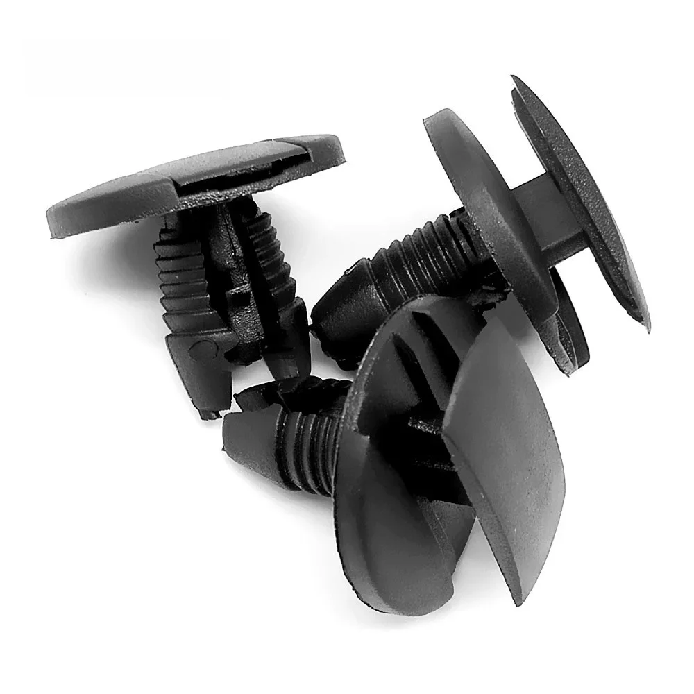 50Pcs Auto Fastener Clip For Peugeot Citroen Bumper Rivet Fender Fixed Clamp Black Plastic Retainer