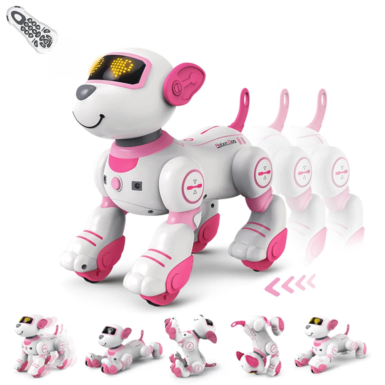 Remote Control Robot Dog Programmable Smart Interactive Stunt Robot Dog With Touch Function Singing
