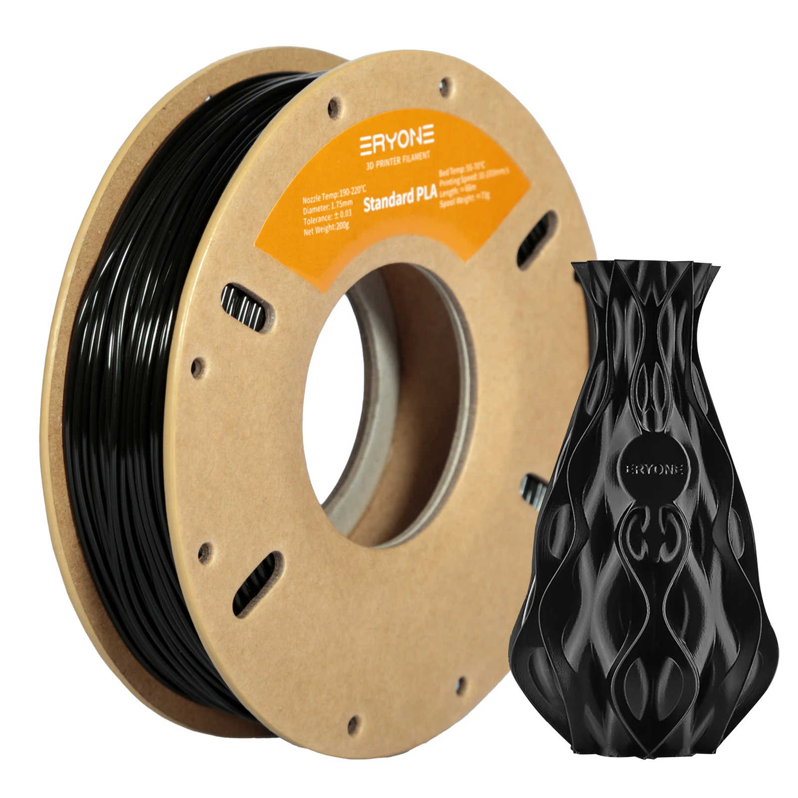 ERYONE 200G Standard PLA Filament ±0.03mm 1.75mm High Quality Filament 200G 3D PLA Low Shrinkage