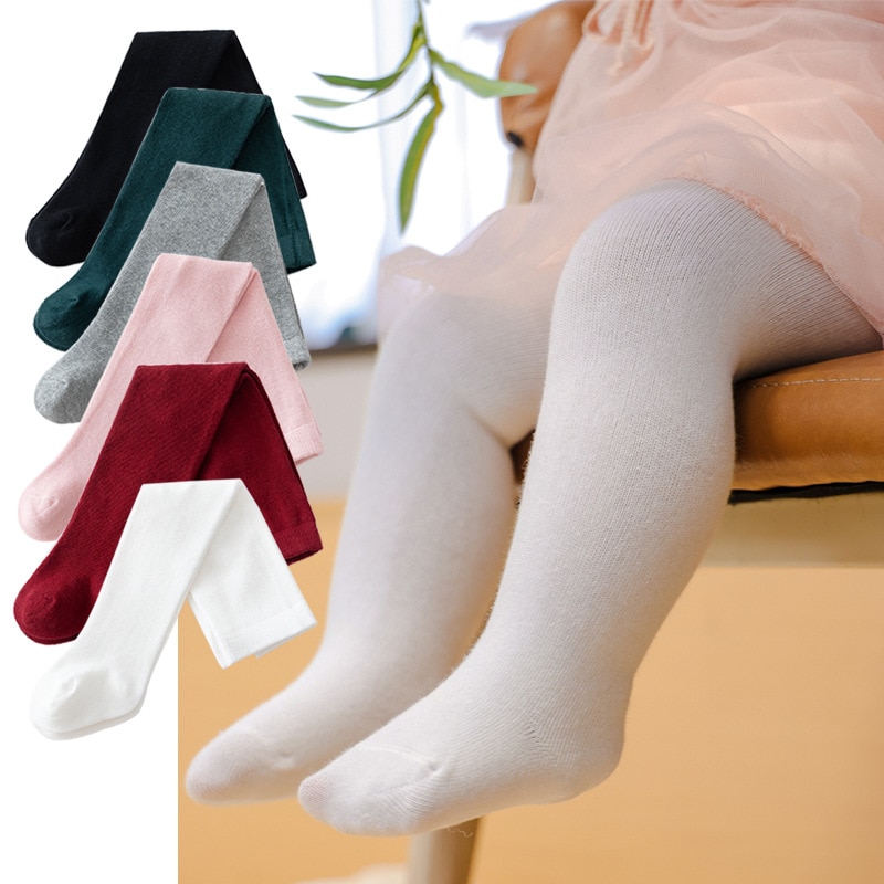 Spring Summer Soft Baby Long Stockings Solid Color Breathable Socks Elastic Knitted Cotton Socks For Newborn Baby Toddler Sock
