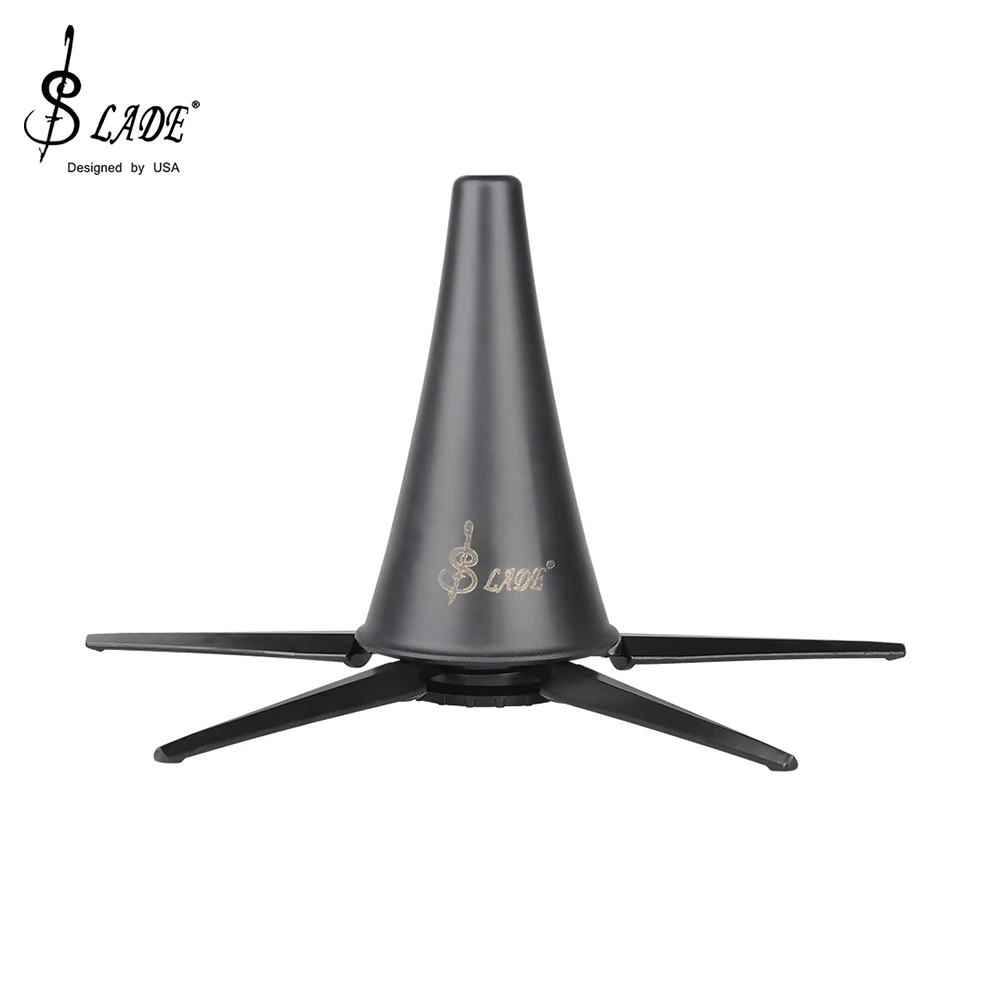 SLADE Portable Clarinet Stand Bracket Black Foldable Metal Holder Support Woodwind Musical