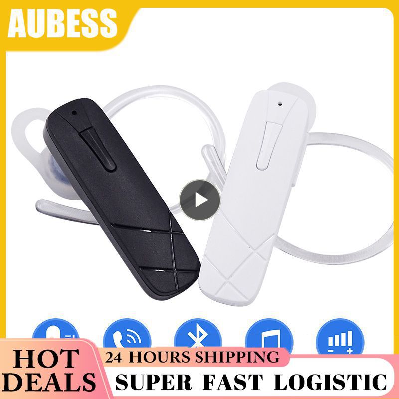 Single Earphone Mini Wireless bluetooth-compatible Headset Hands-Free Car Headphone Cell Phone Earpiece For IPhone